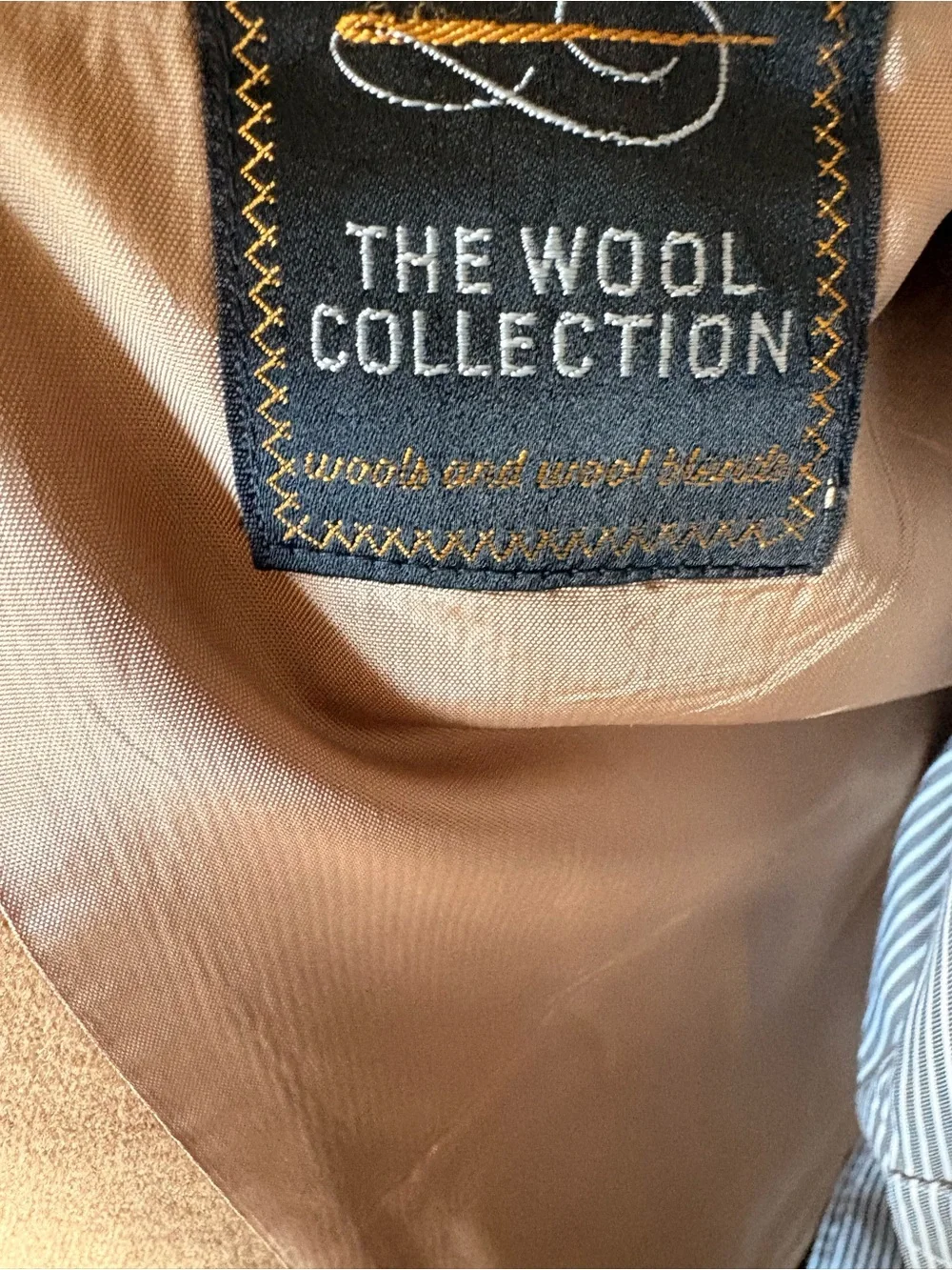 The wool connection tailored camel